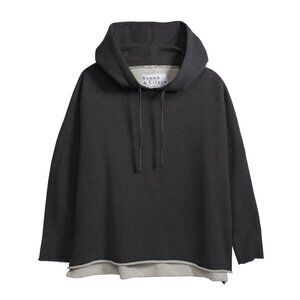 Frank & Eileen Easy Hoodie Sweatshirt in Charcoal Melange, Size S, New w/defect
